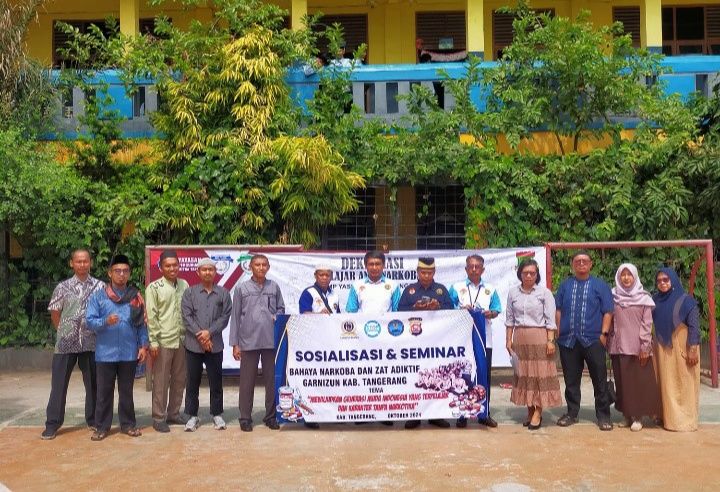 GARNIZUN Sosialisasikan Bahaya Narkoba Di SMK Pujangga Tangerang