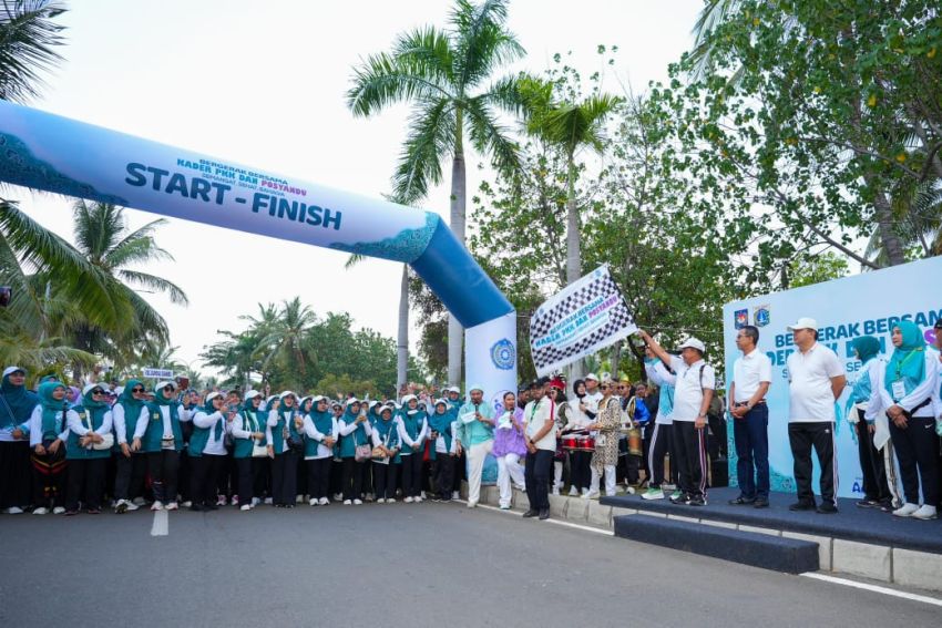 Kader TP PKK dan Posyandu Lakukan Gerak Bersama Ciptakan Semangat Sehat dan Bahagia