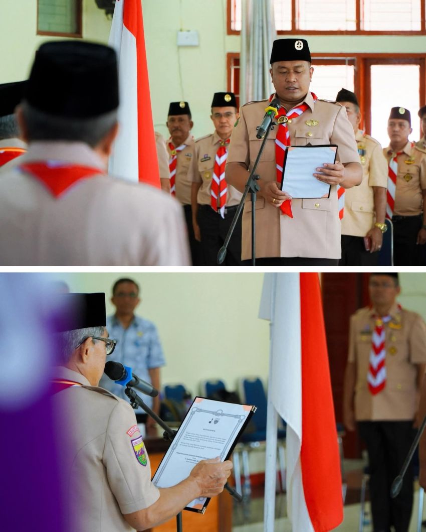 Bupati Toba Lantik Pengurus Kwartir Cabang Gerakan Pramuka Toba Masa Bakti 2023-2028