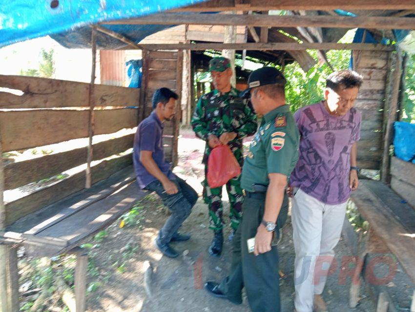 Danramil Grebek Peredaran Narkoba di Wilayah Teritorial Koramil 01/Batang Toru, Berikut Hasil Tangkapannya