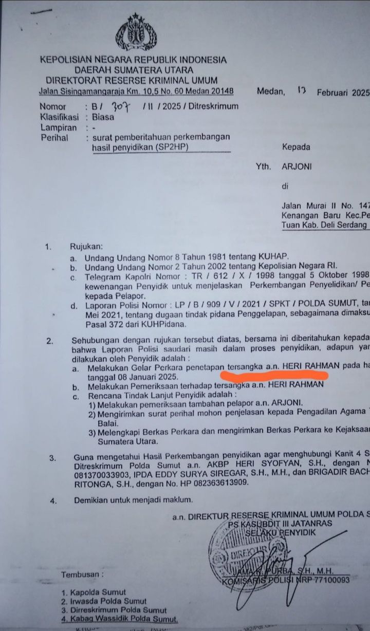 Ditetapkan Sebagai Tersangka, LBH Medan Desak Polda Sumut Tahan Heri Rahman KTU RSUD Tengku Mansyur