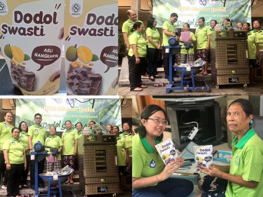 Program PKM Dosen Universitas Dhyana Pura, Bina UMKM Dodol Nangka di Kabupaten Karangasem Provinsi Bali