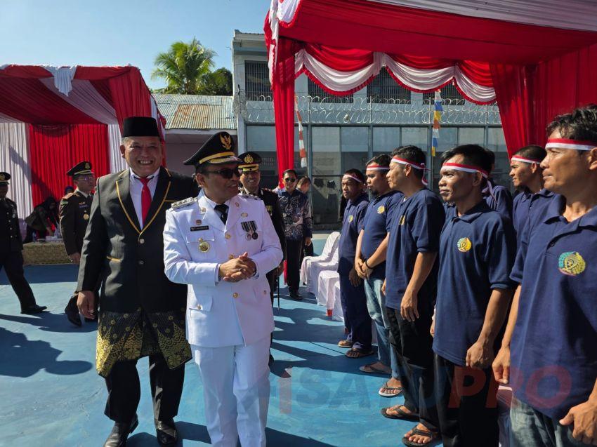 607 Warga Binaan Lapas Padangsidimpuan Terima Remisi HUT RI ke-80, Lima Langsung Bebas