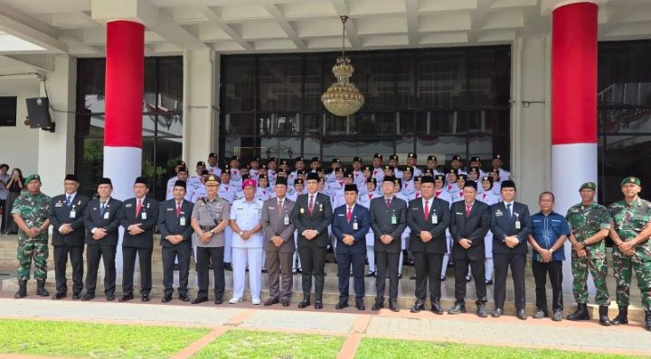 Wali Kota Medan Kukuhkan 47 Paskibra Kota Medan Tahun 2025, 4 Asal SMANSA Kota Medan