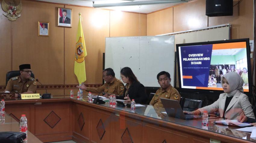 Lakukan Evaluasi Pelaksanaan MBG, Satgas Percepatan Program MBG Dairi Bertemu Pemilik Yayasan Mitra BGN
