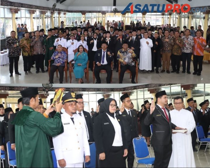 Bupati Dairi : Lantik 50 Pejabat Di Lingkungan Pemkab Dairi, Jaga Kekompakan, Mari Tulus Mengabdi Kepada Masyarakat