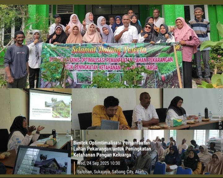 Bintek Optimalisasi Pemanfaatan Lahan Pekarangan Untuk Peningkatan Ketahanan Pangan Keluarga