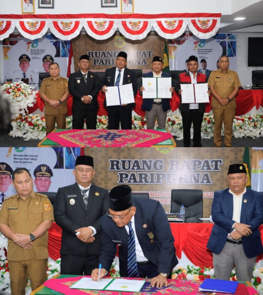 DPRD Dairi Sahkan Ranperda P-APBD Tahun Anggaran 2025 Menjadi Perda
