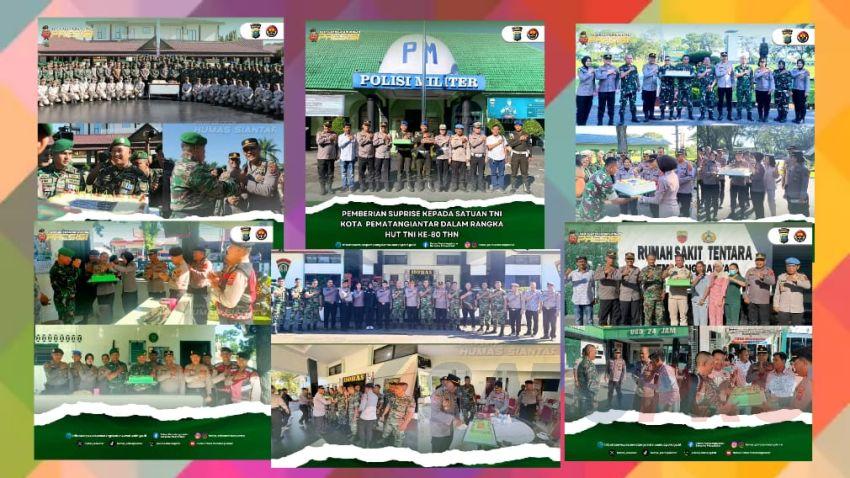 Puncak Perayaan HUT TNI Ke 80 Polres Pematangsiantar Berikan Surprise