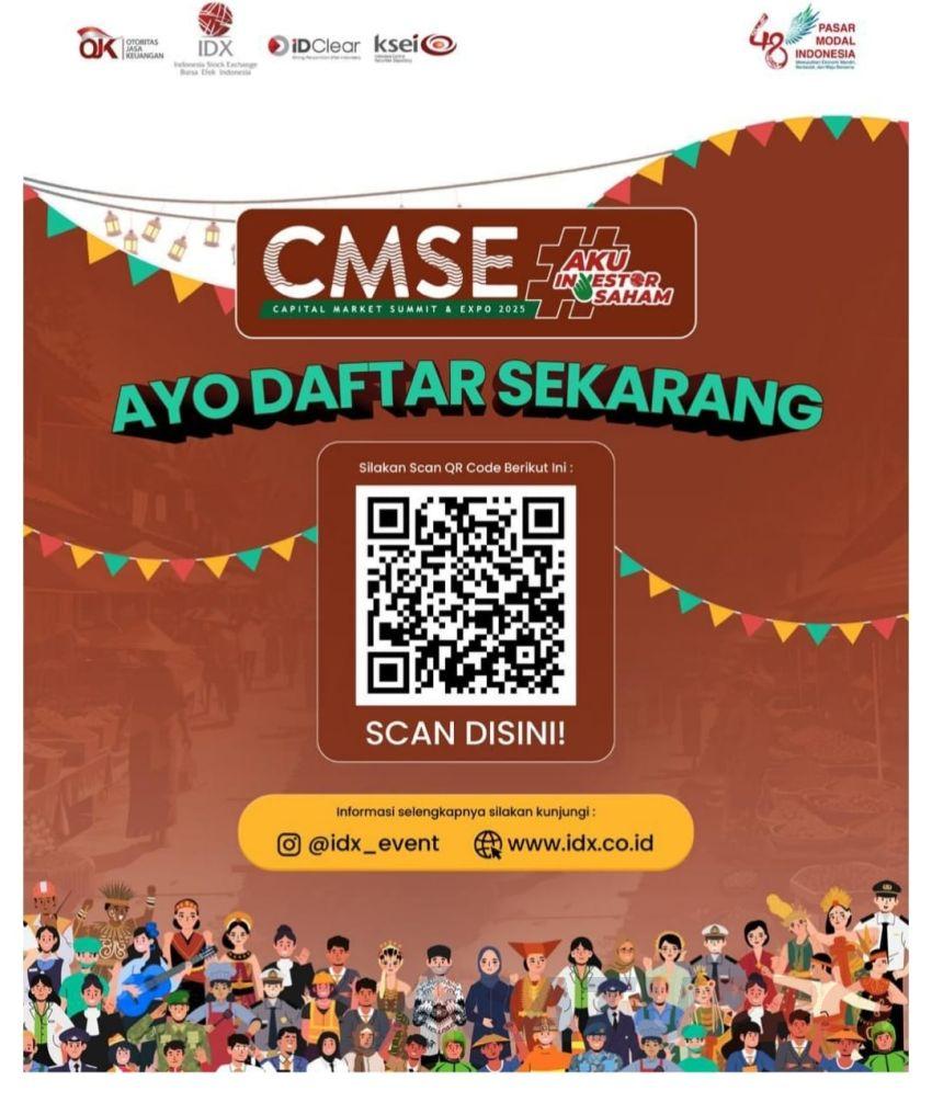 Dibuka Resmi, CMSE 2025 yang Didukung OJK Pastikan Pasar Modal Lebih Inklusif
