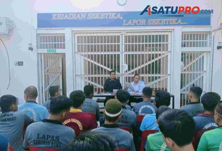 Kalapas Labuhan Ruku: Beri Nasehat Kepada 20 Warga Binaan Yang Bebas, Ingatkan Untuk Tidak Mengulangi Perbuatan Kriminal