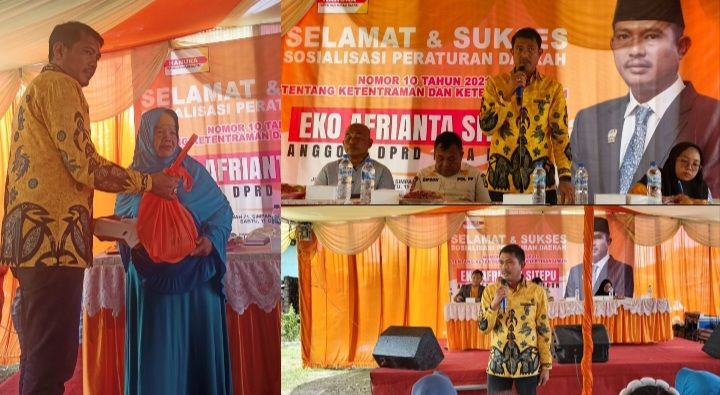 Sosialisasi Perda Jadi Ajang Curhat Warga, Eko Afrianta Sitepu Siap Tindaklanjuti Aspirasi Medan Tuntungan