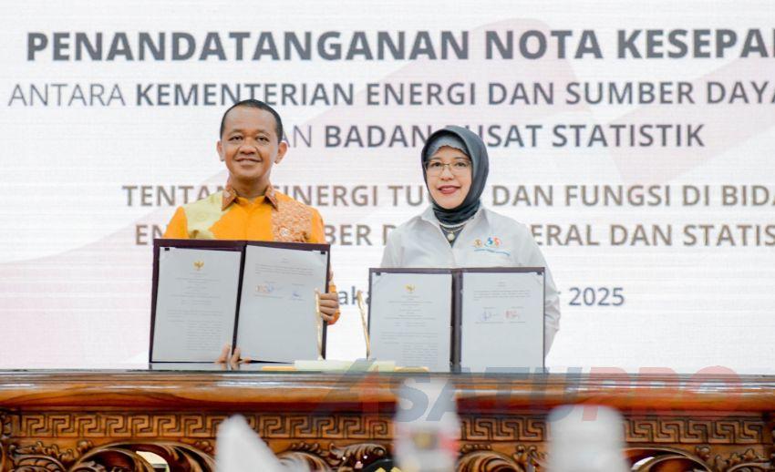 Tandatangani MoU, Kementerian ESDM dan BPS Sepakati Penyediaan Data Penerima Subsidi Sektor Energi