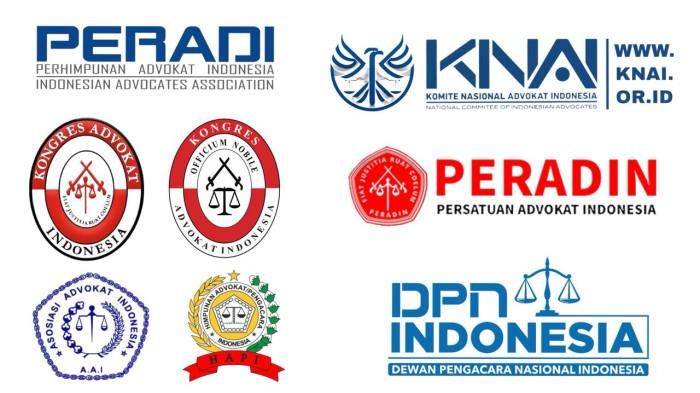 Daftar 7 Organisasi Advokat Resmi Yang Diakui Oleh Pemerintah