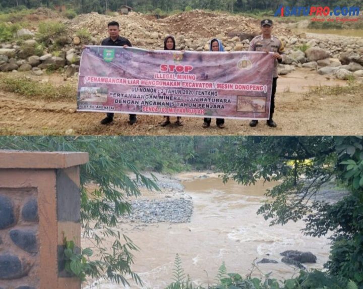 Aek Batang Natal Keruh, Warga Desak Bupati dan Kapolres Madina Tertibkan PETI di Batang Natal