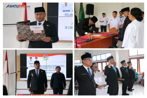 Bupati Toba Lantik Empat Pejabat Eselon II, Tegaskan Akan Selalu Evaluasi Kinerja Para Pejabat