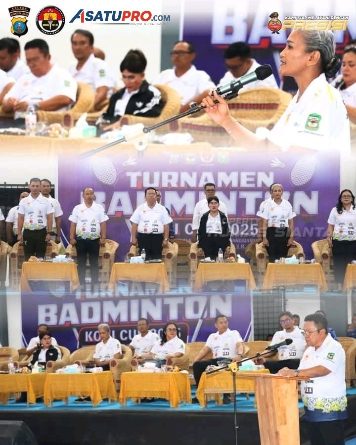 Kapolres Pematangsiantar ; Kegiatan Turnamen Badminton KONI Cup 2025. Sebagai Wadah Mempererat Hubungan Ke Semua Lapisan Masyarakat
