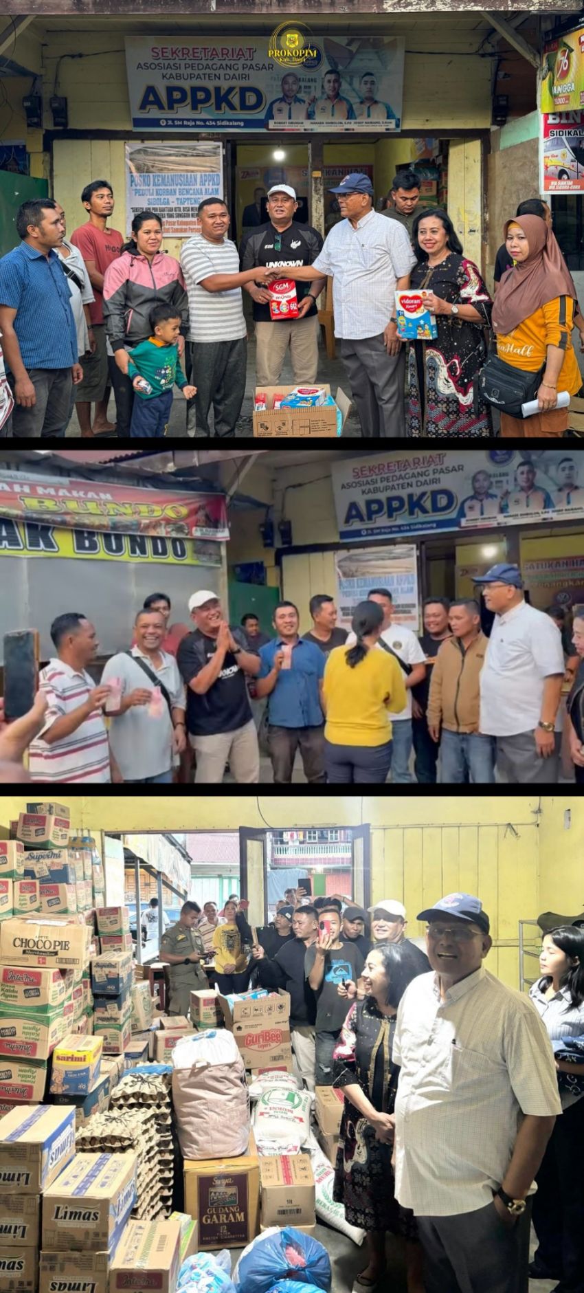 Solidaritas Bencana: Pedagang Pasar Dairi Bersatu, Bupati dan Wakil Bupati Lepas Tim Kemanusiaan APPKD Menuju Sibolga-Tapteng