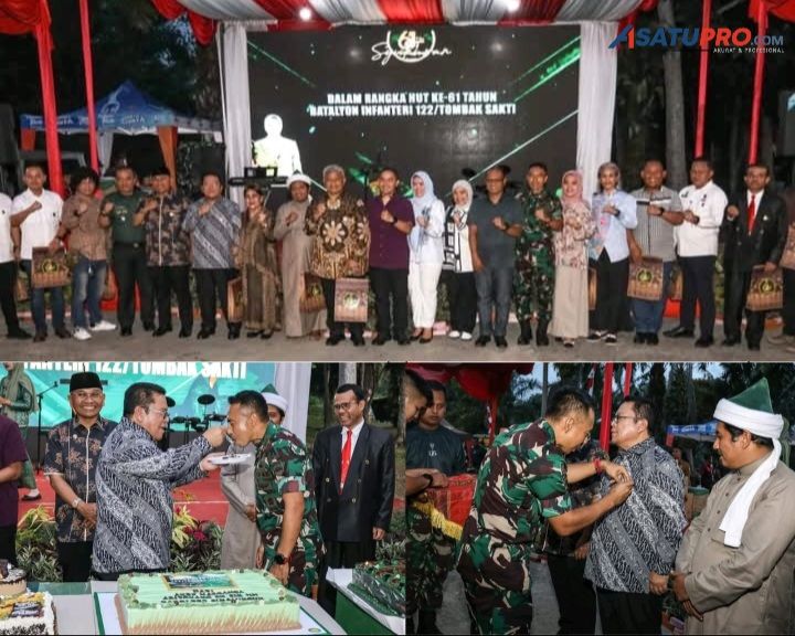 Hadiri Peringatan HUT ke-61 Batalyon Infanteri 122/TS, Wesly Puji Pasukan TS Telah Tunjukkan Dedikasi Luar Biasa