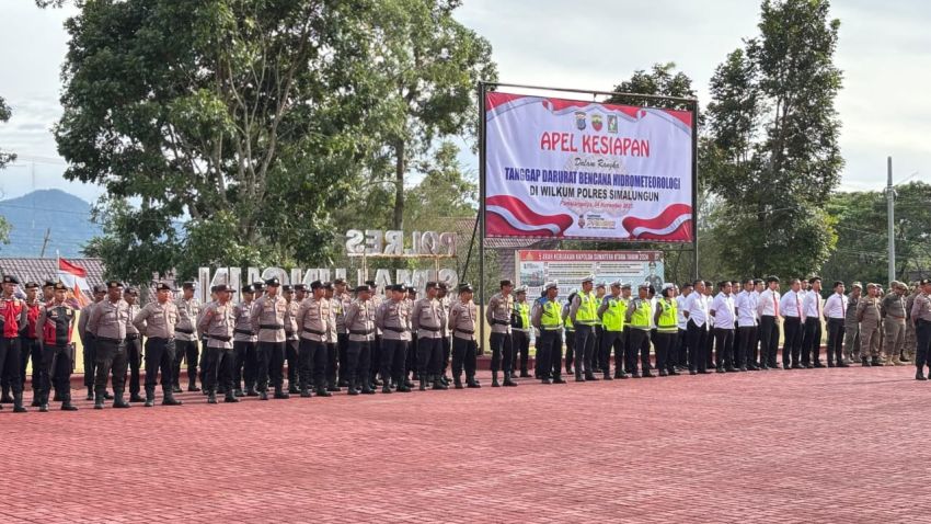 Kapolres Simalungun Pimpin Apel Kesiapan Tanggap Darurat Bencana: Tegaskan Sinergi TNI-Polri dan Stakeholder Lindungi Masyarakat dari Cuaca Ekstream