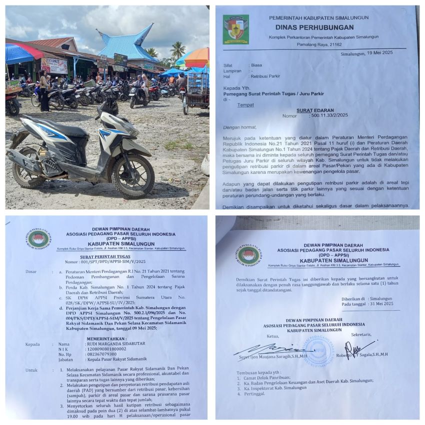 Dugaan Polemik Penguasaan Lahan Parkir di Pasar Rakyat Sidamanik Kabupaten Simalungun