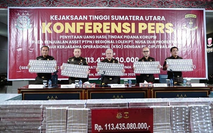 Kejati Sumut Selamatkan Rp435 Miliar Uang Negara dari Korupsi Sepanjang 2025