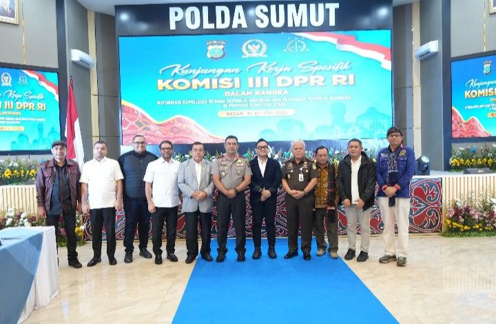Komisi III DPR RI Kunjungan Kerja ke Polda Sumut Bahas Reformasi Polri dan Kejaksaan