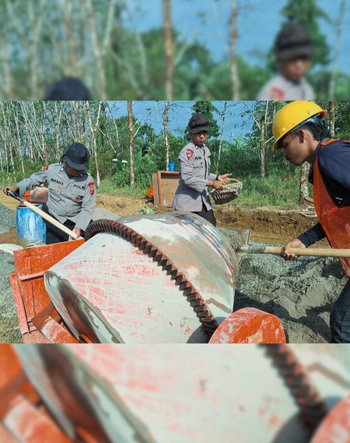 Bangunan Huntap Yang Dibangun Brimob Diperuntukkan Bagi Warga Korban Banjir Dan Longsor