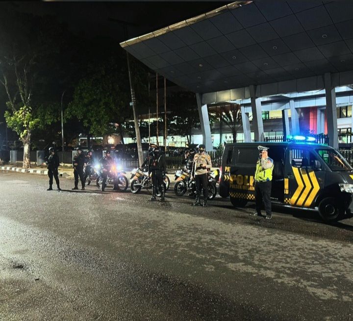 Brimob Polda Sumut Gelar Patroli Skala Besar, Antisipasi Gangguan Kamtibmas Tiga Wilayah di Kota Medan