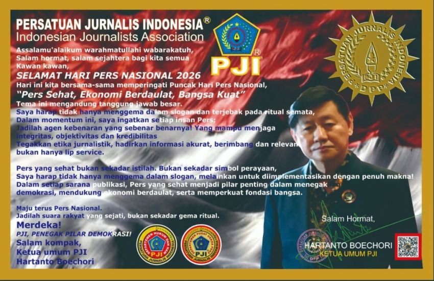 PJI Serukan Pers Jadi Agen Kebenaran pada Puncak Hari Pers Nasional 2026