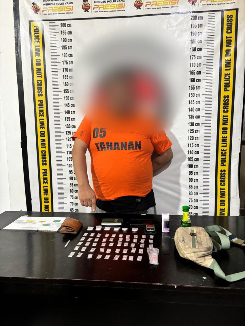 Digerebek di Kos, Polres Simalungun Ciduk Bandar Sabu dengan 54 Plastik Klip Siap Edar