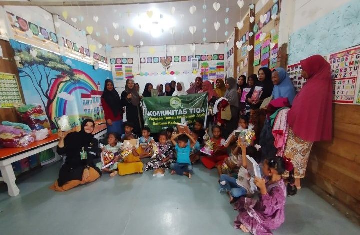 Yayasan Taman Istiqomah Atjeh Hadirkan Program Trauma Healing di Pidie Jaya
