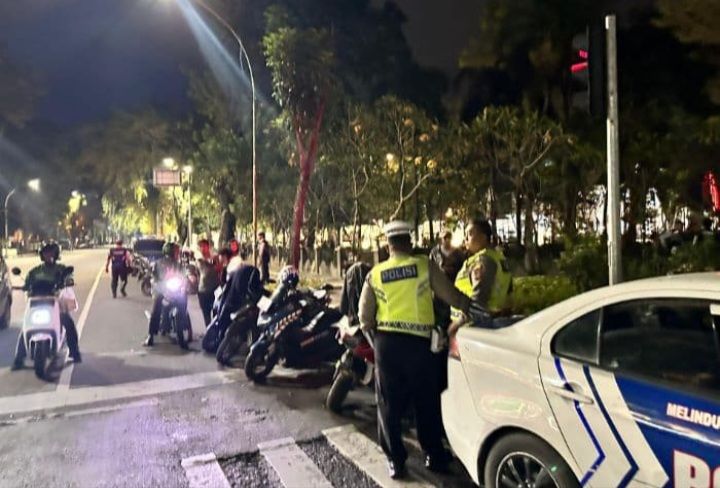 Satlantas Polrestabes Medan Tertibkan Kendaraan yang Memakai Knalpot Brong