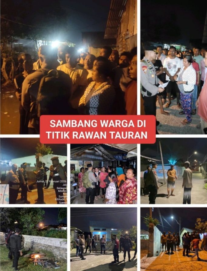 Antisipasi Aksi Tawuran Di Kawasan Belawan Tim Patroli KRYD Sisir Lokasi Rawan