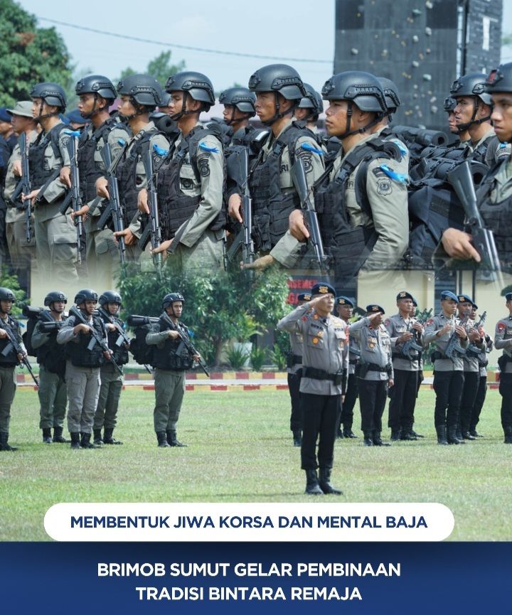 Dansat Brimob Poldasu Buka Pembinaan Brimob Baru (Bintara Remaja) Sebagai Proses Pembentukan Diri