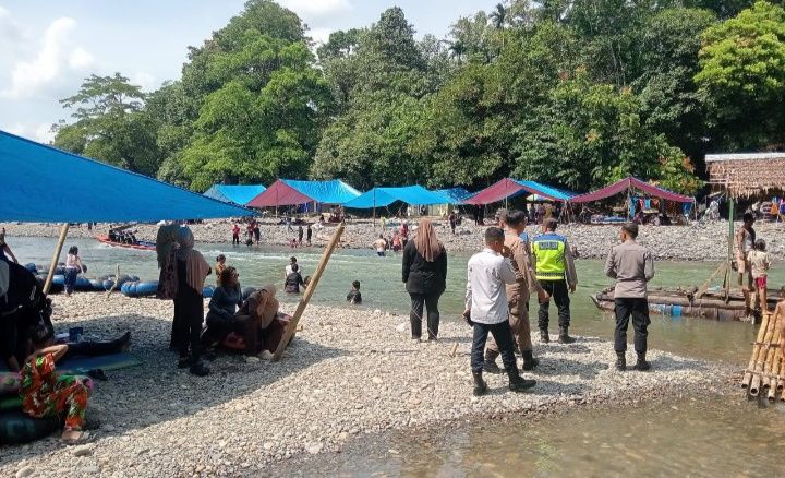 Polri Berikan Imbauan Keselamatan di Wisata Tangkahan, Wujud Nyata Operasi Ketupat 2026