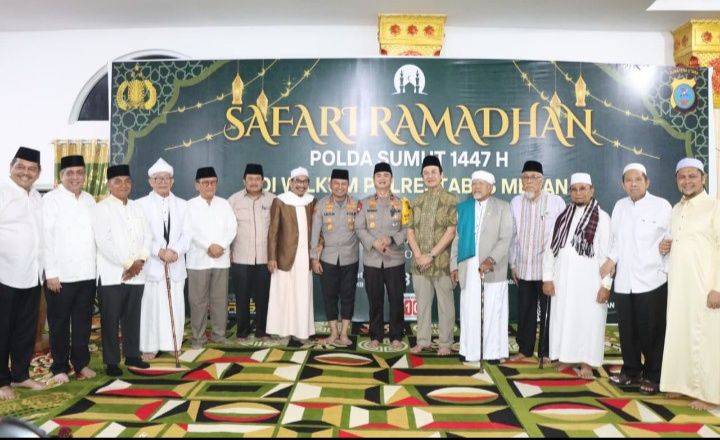 Safari Ramadhan Polda Sumut di Pesantren Al Kautsar, Wakapolda dan Kapolrestabes Medan Pererat Silaturahmi dengan Ulama