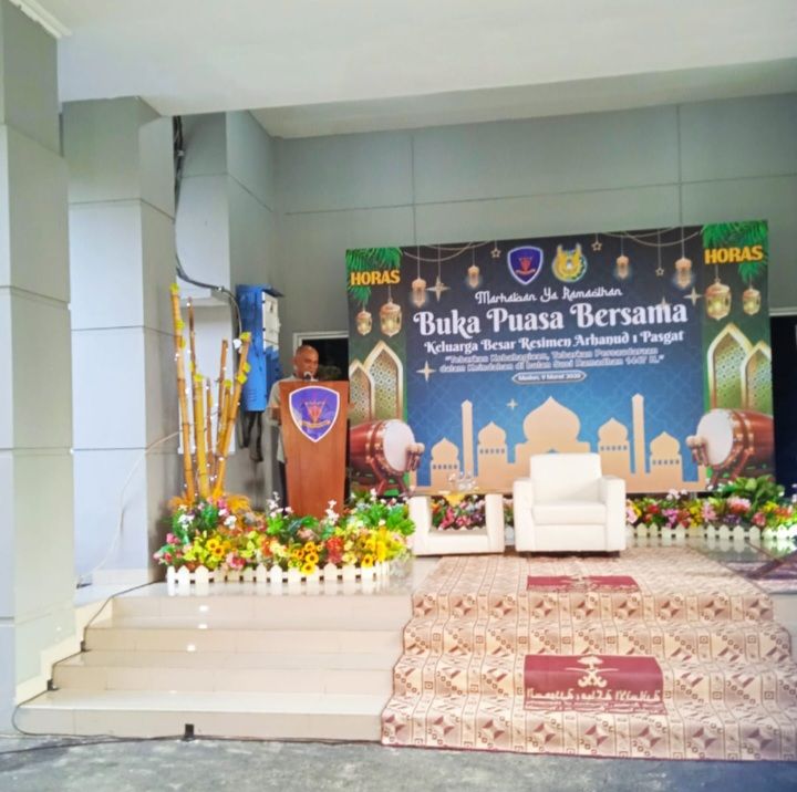 Komandan Resimen Arhanud 1 Pasgat "Puasa Menjadikan Karakter Prajurit, Rendah Hati Dalam Sikap dan Tulus dalam Pengabdian"