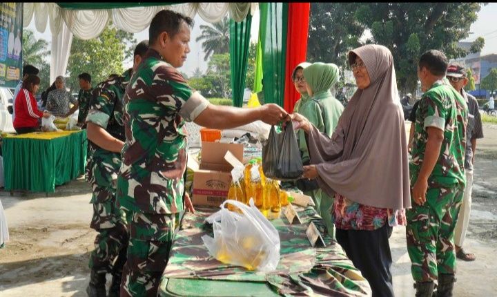 Sambut Idul Fitri 1447 H, Kodim 0203/Langkat Gelar Bazar Ramadhan TNI Serentak Secara Virtual