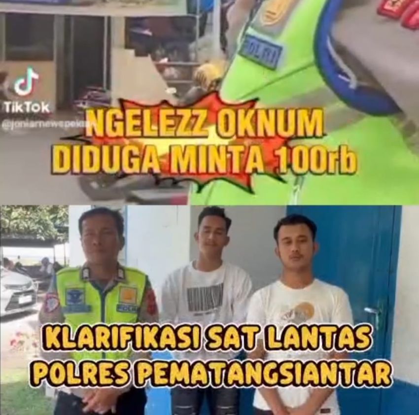 Satlantas Polresta Pematangsiantar Bantah Tuduhan Minta Uang 100rb yang Beredar di Sosmed, Ini Klarifikasinya!