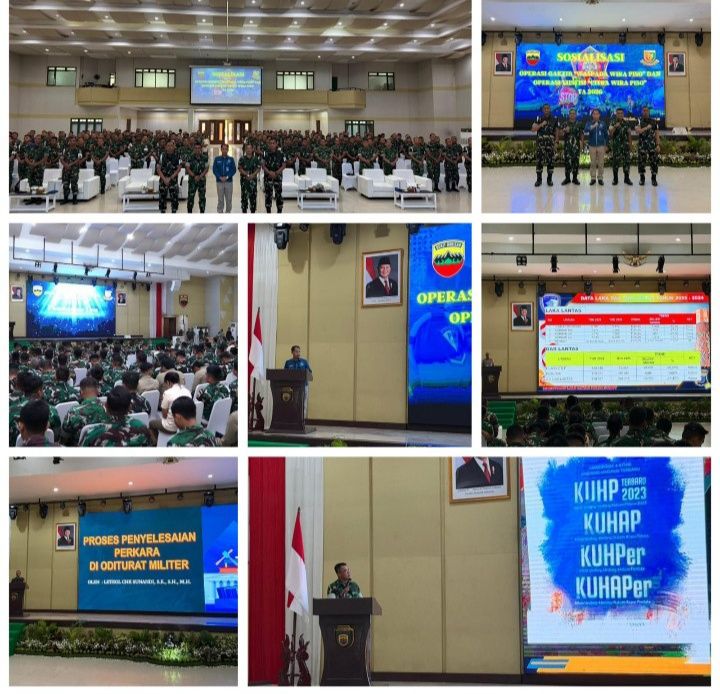 Pomdam I/BB Laksanakan Sosialisasi Operasi Gaktib dan Operasi Yustisi Polisi Militer TA 2026