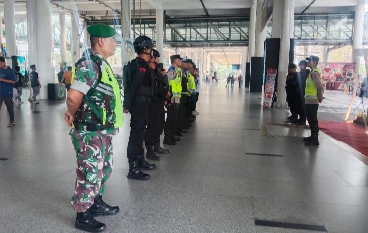 Gegana Brimob Sumut Sterilisasi dan Pengamanan Ketat Bandara Kualanamu