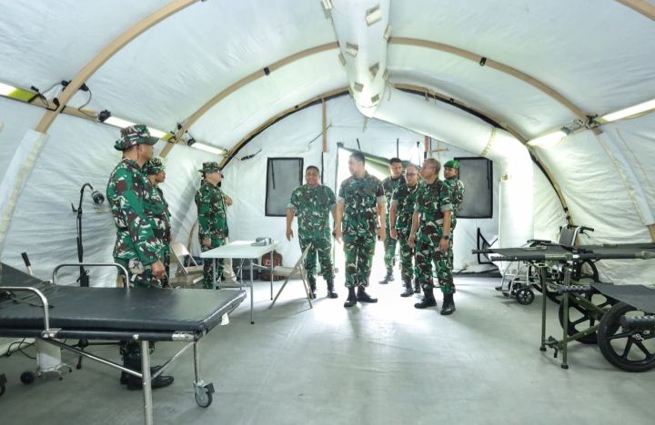 Pangdam I/BB Tinjau Simulasi Gelar Rumah Sakit Lapangan di Makodam I/BB