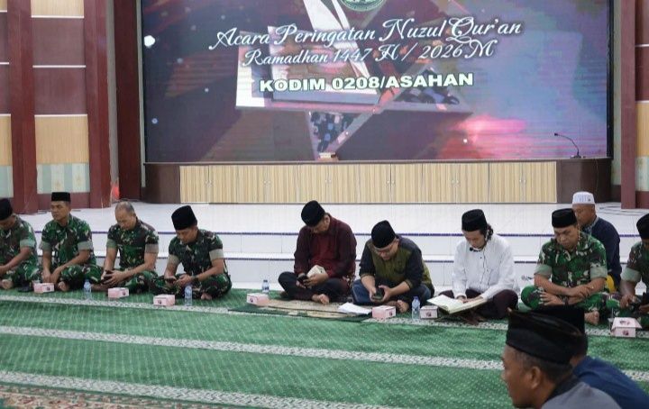 Keluarga Besar Kodim 0208/Asahan Peringati Nuzulul Qur&rsquo;an Ramadhan 1447 H