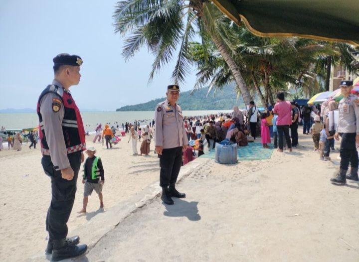 Amankan Libur Lebaran 2026, Polres Tapteng Terjunkan 77 Personel di Berbagai Objek Wisata
