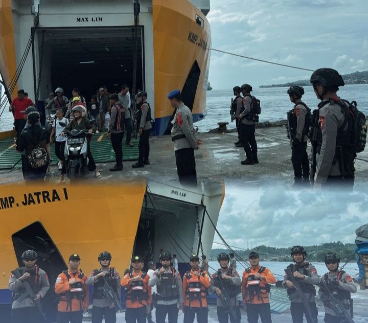 Intensifkan Patroli Laut Brimob Poldasu Patroli Arus Mudik
