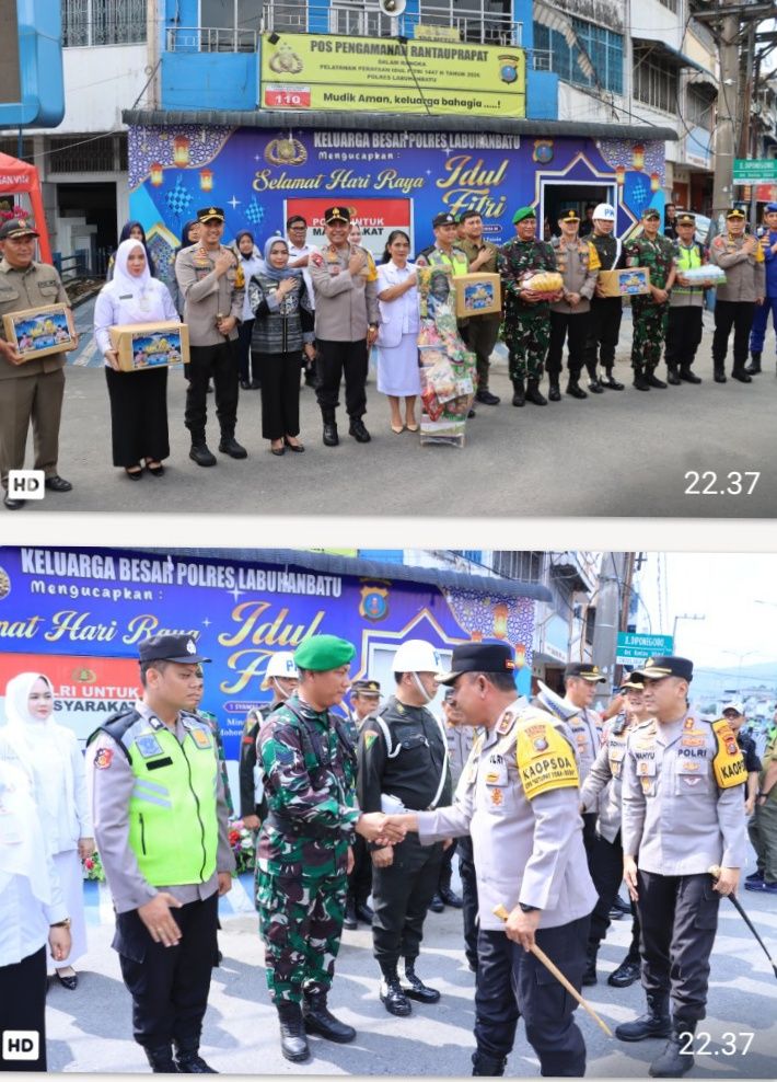 Kapolda Sumut Tinjau Pos Pam di Labuhanbatu