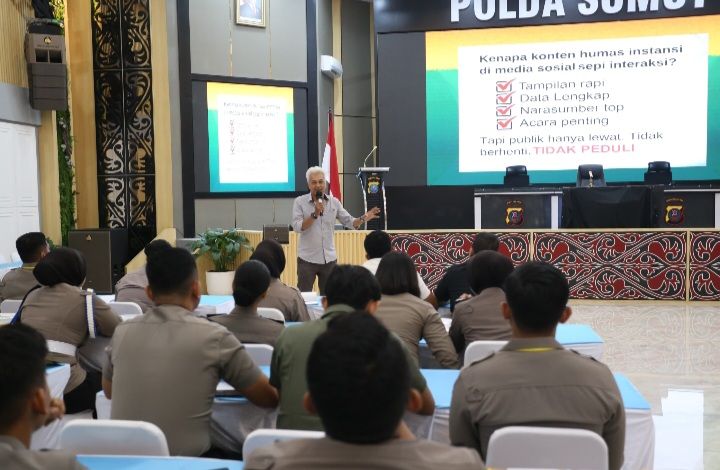 Poldasu Gelar Pelatihan Kehumasan, Personel Belajar Teknik Hook Berita Hingga Editing Video