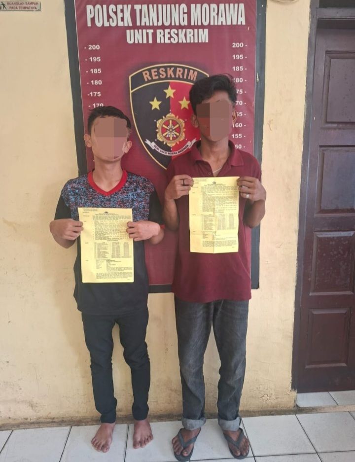 Dua Pelaku Curanmor di Tangkap Polsek Tanjung Morawa