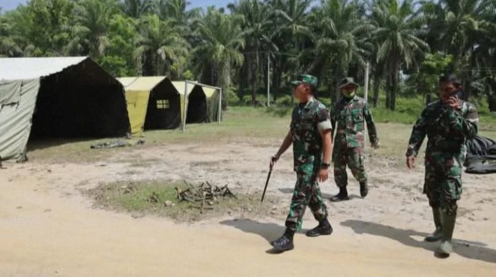 Dandim 0208/Asahan Kesiapan Marshalling Area (MA) Yon TP 954/Naga Berkisar